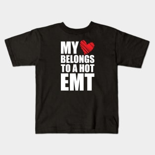 Paramedic - My heart belongs to a hot EMT Kids T-Shirt